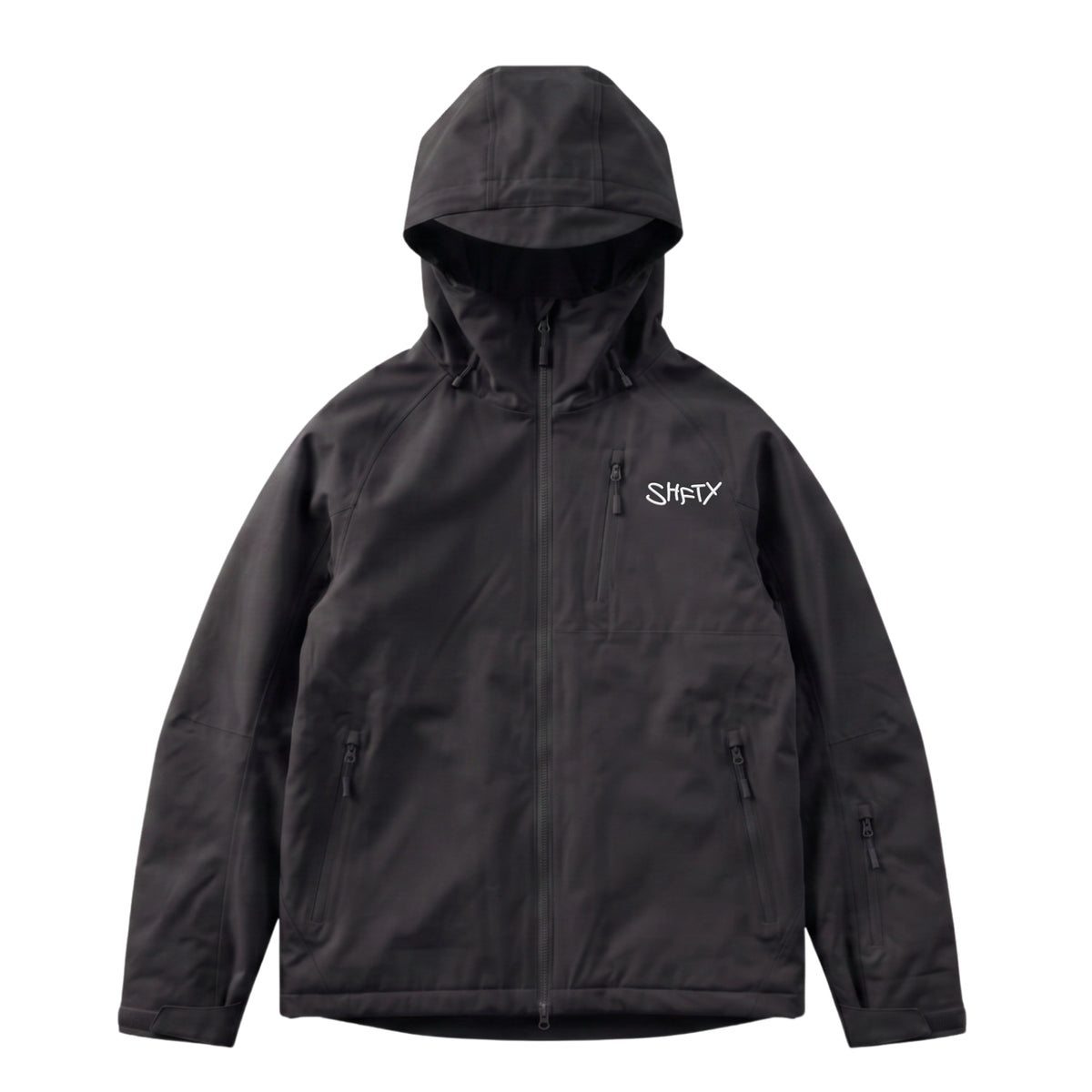 Black SHFTY snow shell jacket